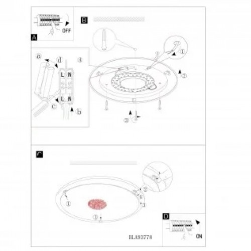 Стельовий світильник Eglo GIOLINA 93778