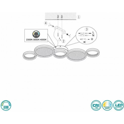 Стельовий світильник Trio SALSA 626710532