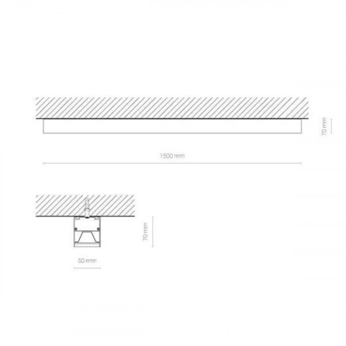 Лінійний світильник Nowodvorski CL HALL PRO LED 150, 40W 10207