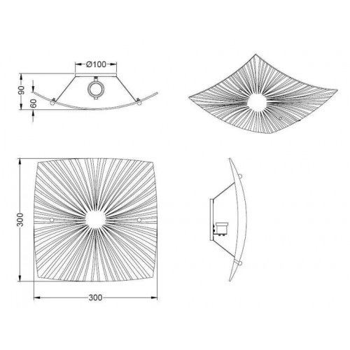 Стельовий світильник Trio ELISA 612200100