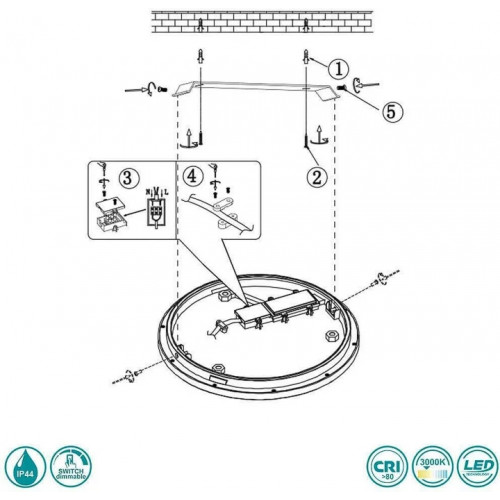 Стельовий світильник Trio CINZIA 686412406