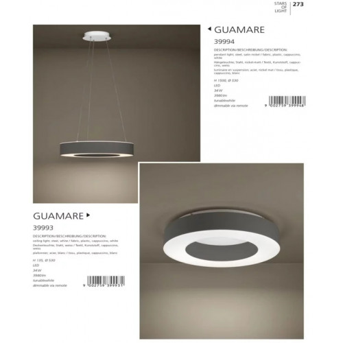 Стельовий світильник Eglo GUAMARE 39993