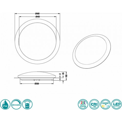 Стельовий світильник Trio FRODENO 680214800