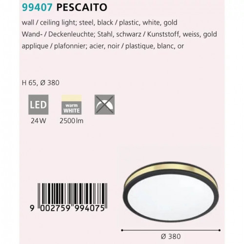 Стельовий світильник Eglo PESCAITO 99407