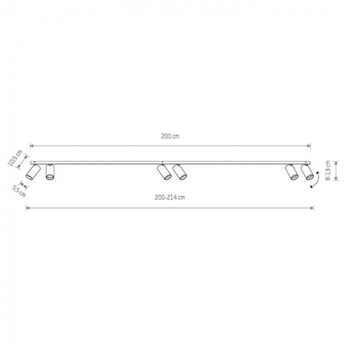Стельовий світильник Nowodvorski STRAIGHT CEILING LED 7598