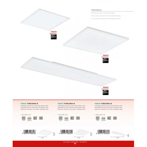 Стельовий світильник Eglo TURCONA-B 99845