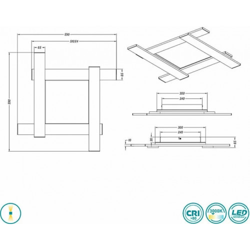 Стельовий світильник Trio BELFAST 675510532