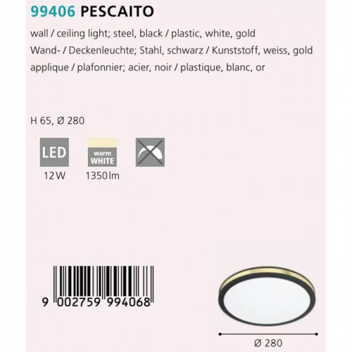 Стельовий світильник Eglo PESCAITO 99406