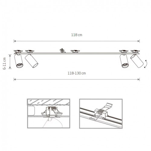 Стельовий світильник Nowodvorski STRAIGHT CEILING LED 7553