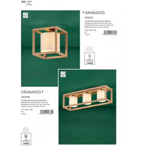 Стельовий світильник Eglo GRANADOS 390097