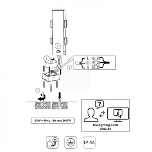 Стельовий світильник Searchlight BLOB FLUSH MEDIUM FL-BLOBM