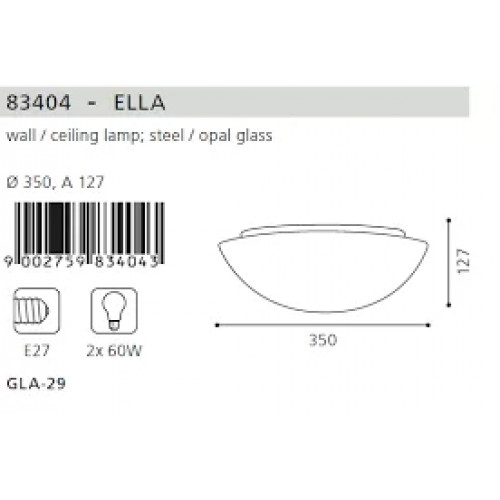 Стельовий світильник Eglo Ella 83404