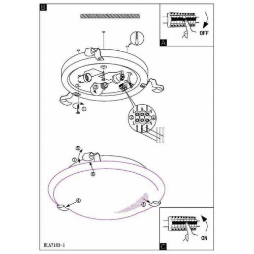 Стельовий світильник Eglo Salome 7183
