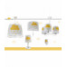 Дитяча люстра Dalber LIGHT FEELING GREY 81192E