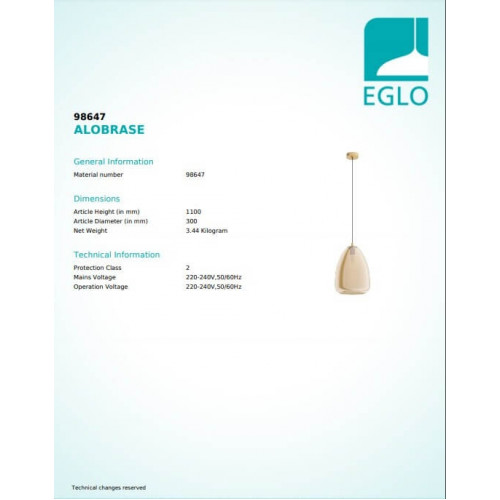 Люстра Eglo ALOBRASE 98647