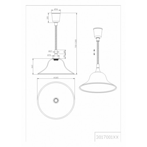 Люстра Trio VIOLA 301700108