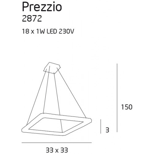 Підвісний світильник Maxlight PREZZIO 2873