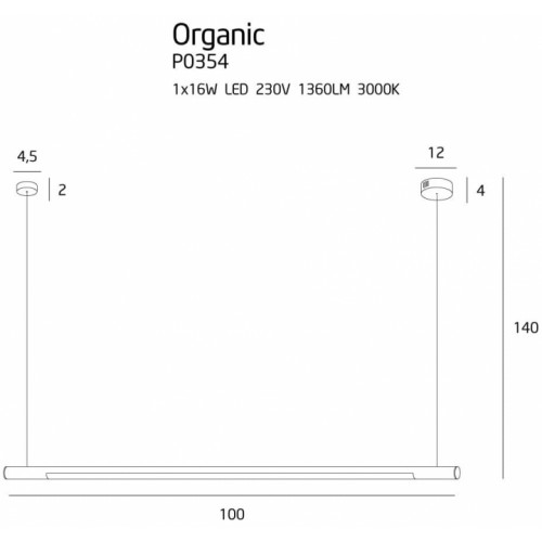 Люстра MAXlight ORGANIC P0354