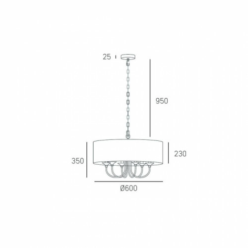 Люстра CosmoLight Abu Dhabi P06512WH