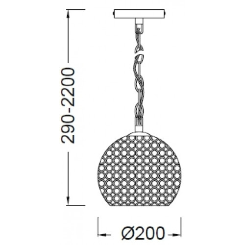Люстра Mantra CRYSTAL 4600
