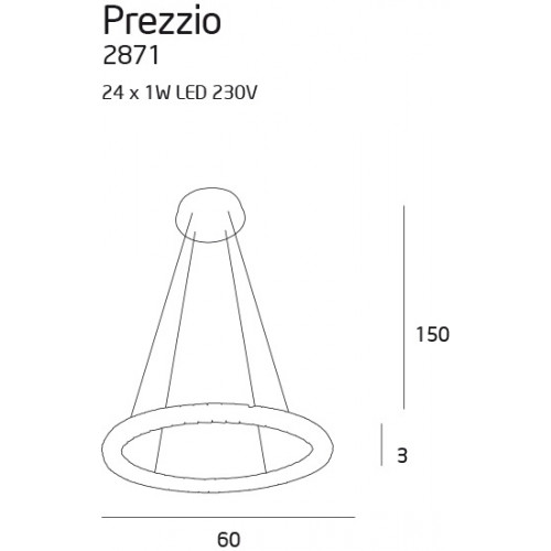Підвісний світильник Maxlight PREZZIO 2871