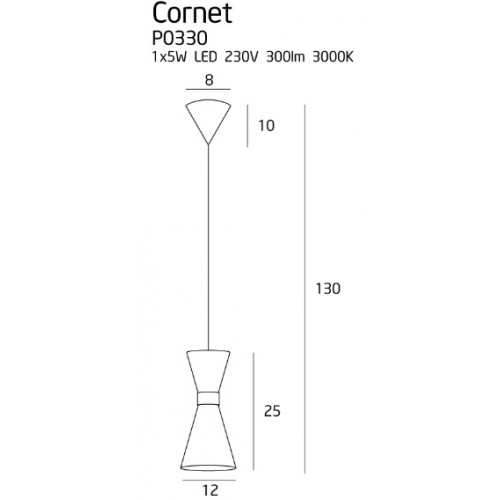 Люстра MAXlight CORNET P0330