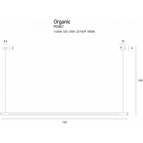 Люстра MAXlight ORGANIC P0361