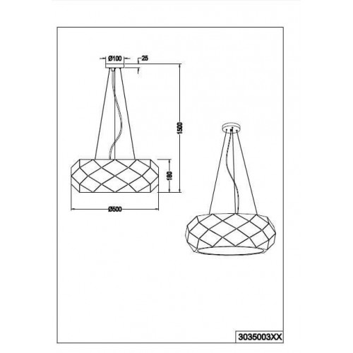 Люстра Trio ZANDOR 303500331