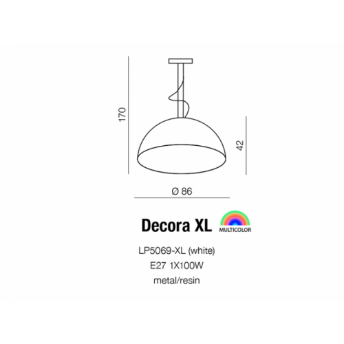 Люстра AZzardo DECORA XL AZ2156 (LP5069XLBK )