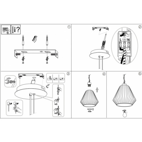 Люстра Ideal Lux ORIGAMI 200606