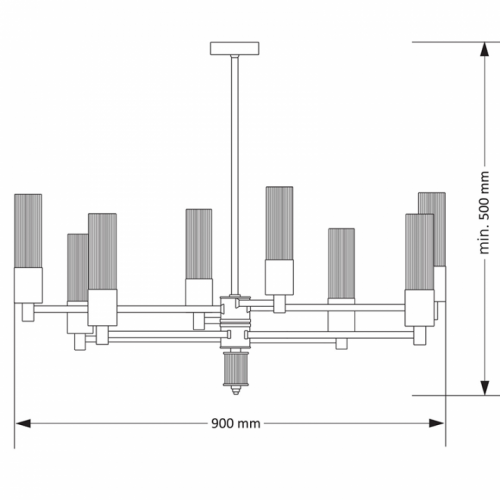 Люстра Kutek MOOD SETI SET-ZW-8(Z)