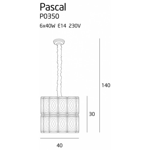 Люстра MAXlight PASCAL P0350