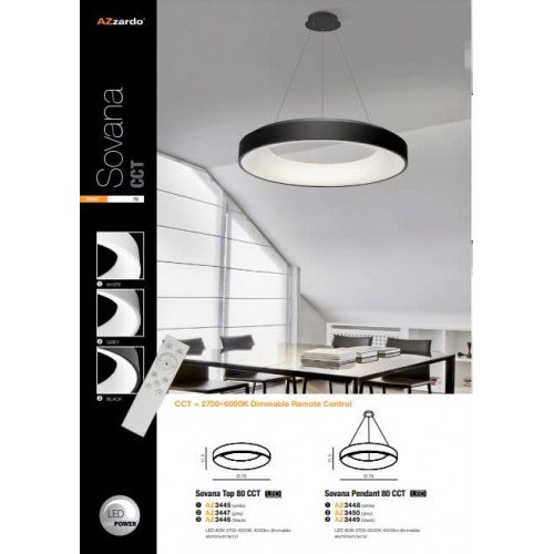 Люстра AZzardo SOVANA 80 CCT LED AZ3449
