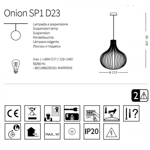 Люстра Ideal Lux ONION 205281