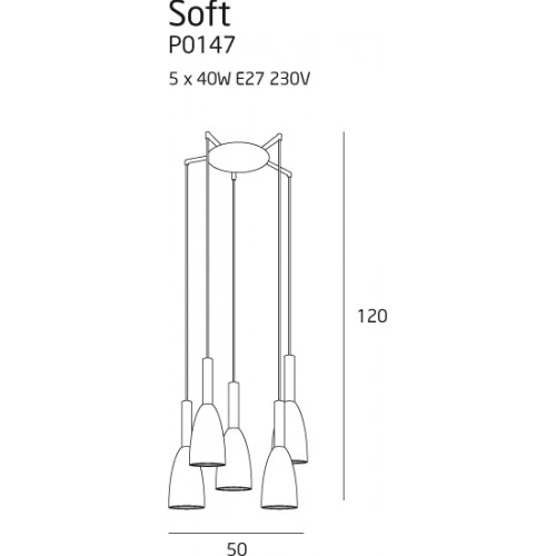 Підвісний світильник MAXlight SOFT P0148