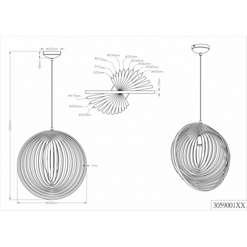 Люстра Trio BOOLAN 305900130