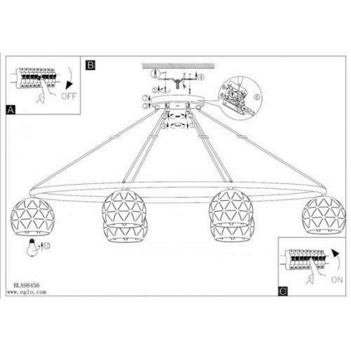 Люстра Eglo CANTALLOPS 98456