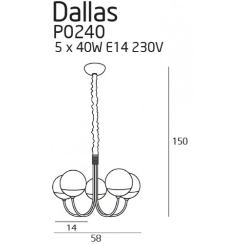 Люстра MAXlight DALLAS P0240