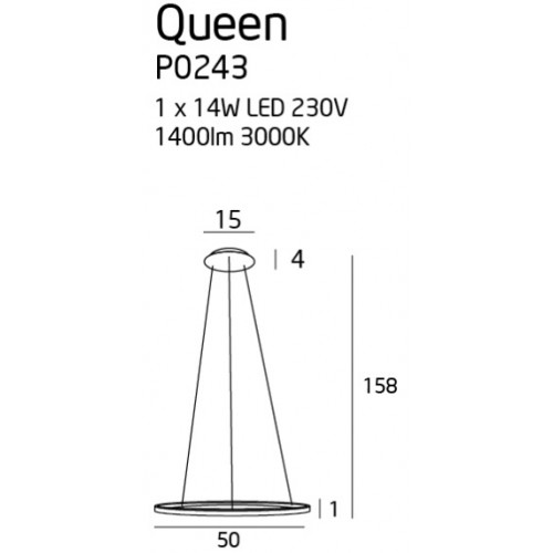 Люстра MAXlight QUEEN P0243