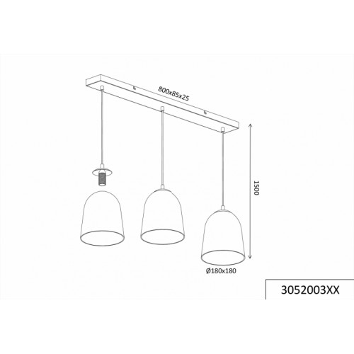 Люстра TRIO ONTARIO 305200389