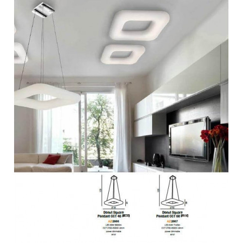 Люстра AZzardo DONUT SQUARE CCT 60 AZ2667