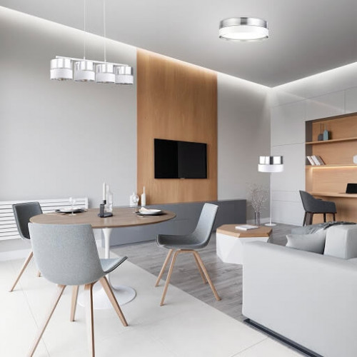Люстра TK Lighting HILTON SILVER 4177