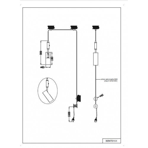 Люстра TRIO CARLA 305470131
