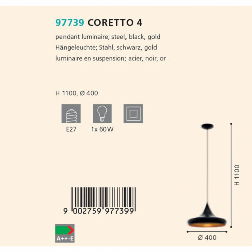 Люстра Eglo CORETTO 4 97739