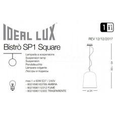 Люстра Ideal Lux Bistro 163789