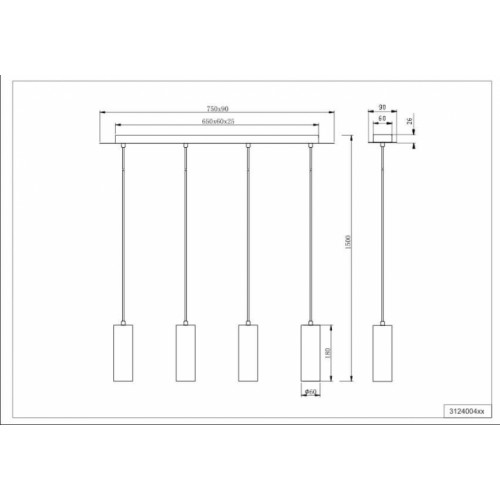 Люстра Trio MARLEY 312400424