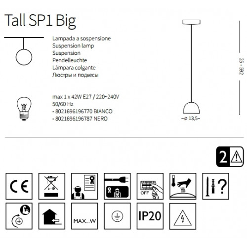 Люстра Ideal Lux TALL 196770