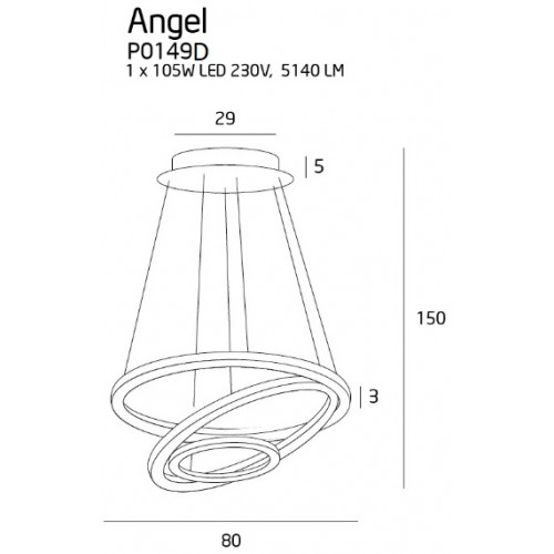 Люстра Maxlight ANGEL P0149D