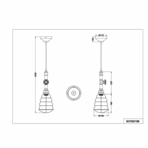 Люстра Trio GOTHAM 307000188