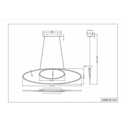 Люстра TRIO AVUS 329010132